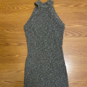 Grey Tight Midi Dress